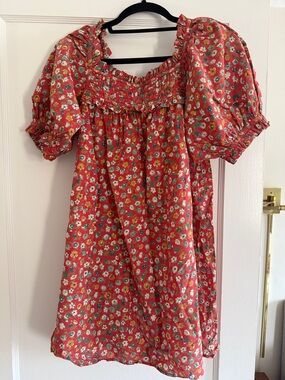 Doen Floral Smocked Peasant Dress